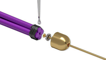 Cord with adhesive and headpin